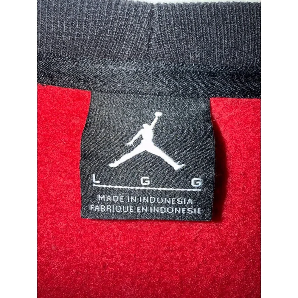 Vintage 90's Nike Air Jordan Prime Flight Elephant Print Sweatshirt Sz Large‎